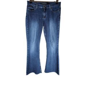DKNY JEANS Women's Boot Flare Cut Rough Hem Jeans SZ 6R